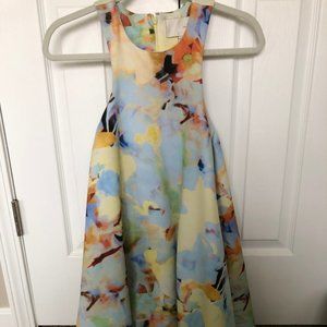 J.O.A Los Angeles High Neck Tie Dye Summer Dress